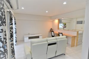 北九州　マンション　リノベーション　リフォーム　アフター　リビング　北九州の工務店イコーハウスの施工実績
