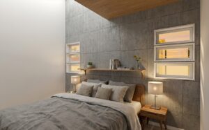 LIXILスーパーウォールの家　寝室　平屋戸建てプラン　イコーハウス　工務店